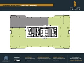 201 S College St, Charlotte, NC à louer Plan d’étage- Image 1 de 1