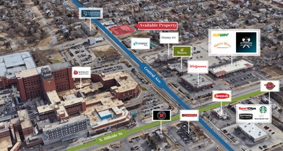 3519 E Central Ave, Wichita, KS - AERIAL  map view