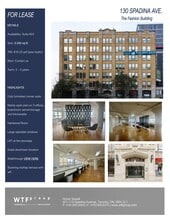 130 Spadina Ave, Toronto, ON à louer Plan de site- Image 1 de 1