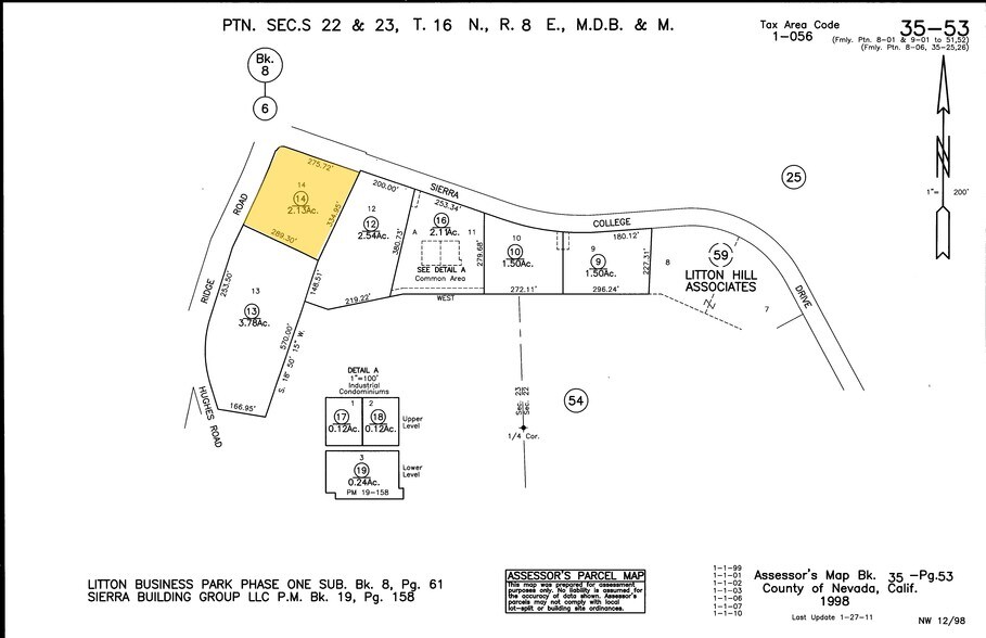 Sierra College Dr, Grass Valley, CA à vendre - Plan cadastral - Image 2 de 10