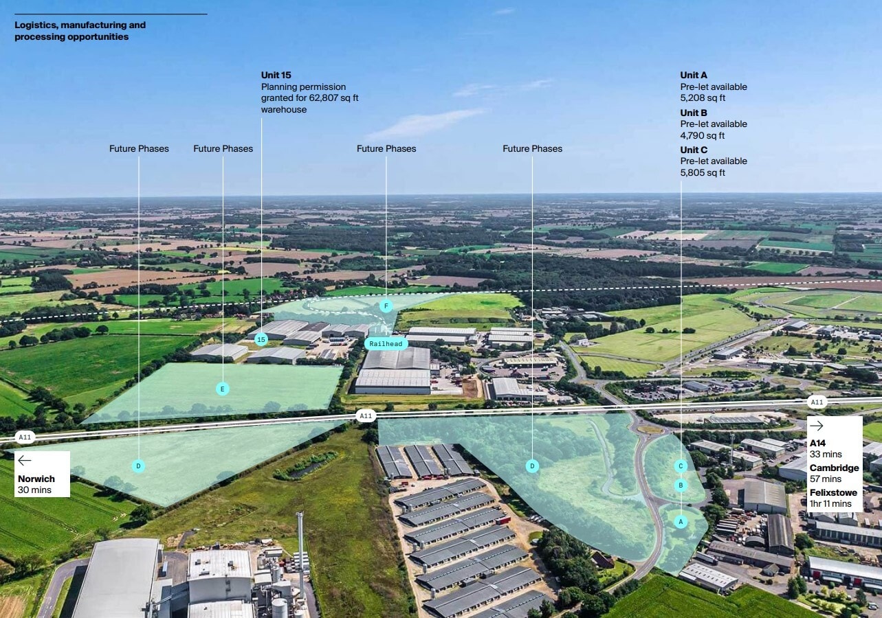 Chalk Ln, Norwich for lease Aerial- Image 1 of 1