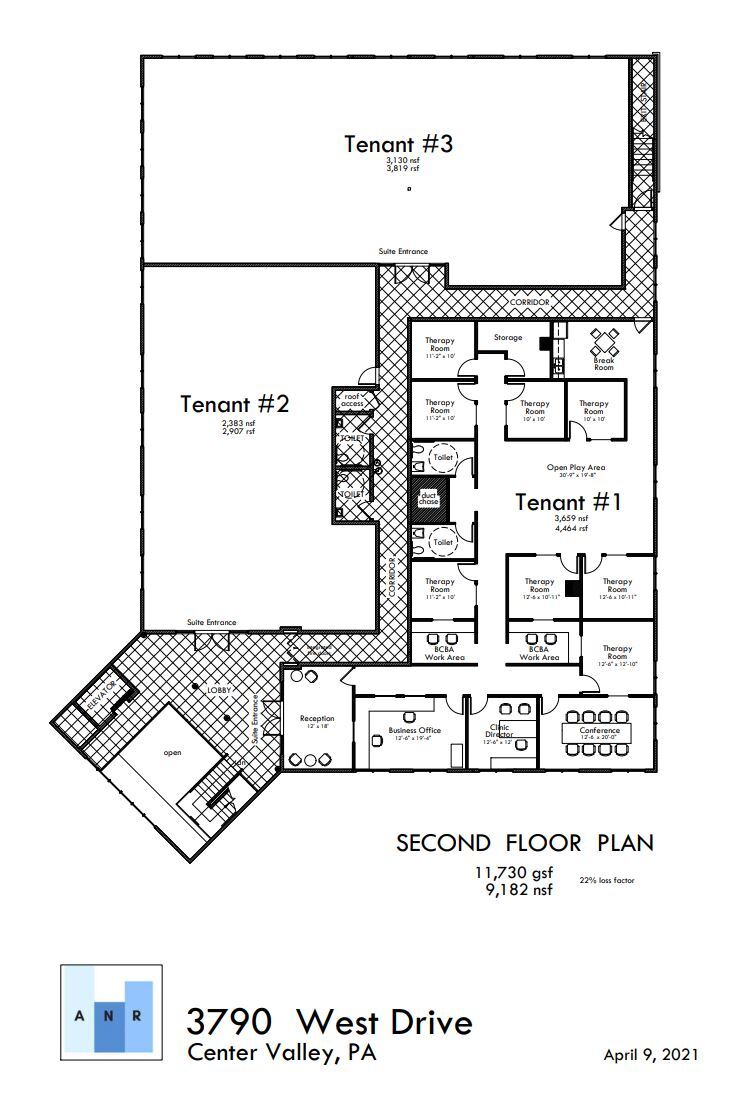 3790 West Dr, Center Valley, PA à louer Plan d’étage- Image 1 de 1