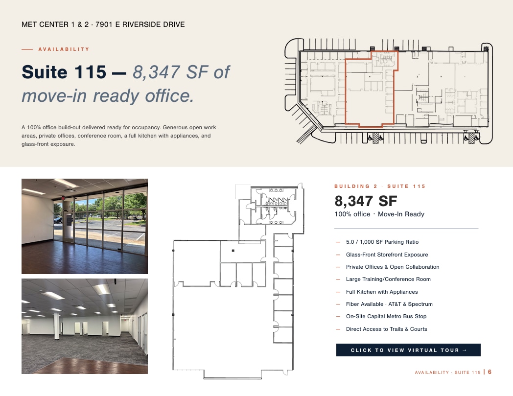 7901 E Riverside Dr, Austin, TX for lease Interior Photo- Image 1 of 4