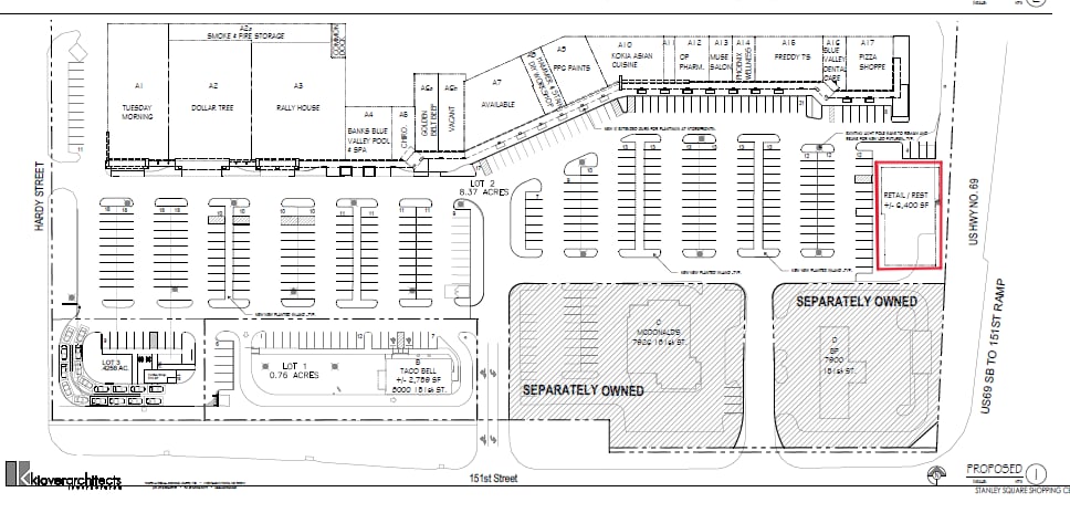 7916 W 151st St, Overland Park, KS for lease - Site Plan - Image 1 of 1