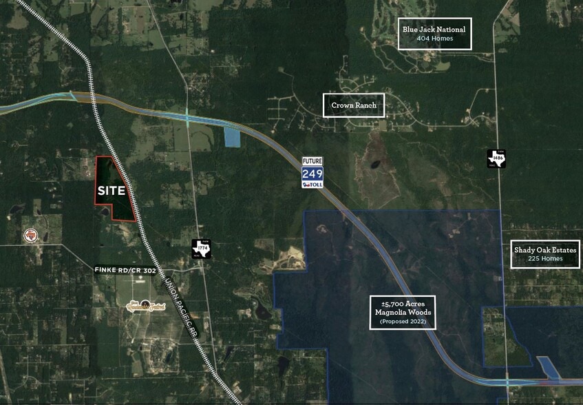 County Road 302 Rd, Plantersville, TX for sale - Aerial - Image 1 of 2