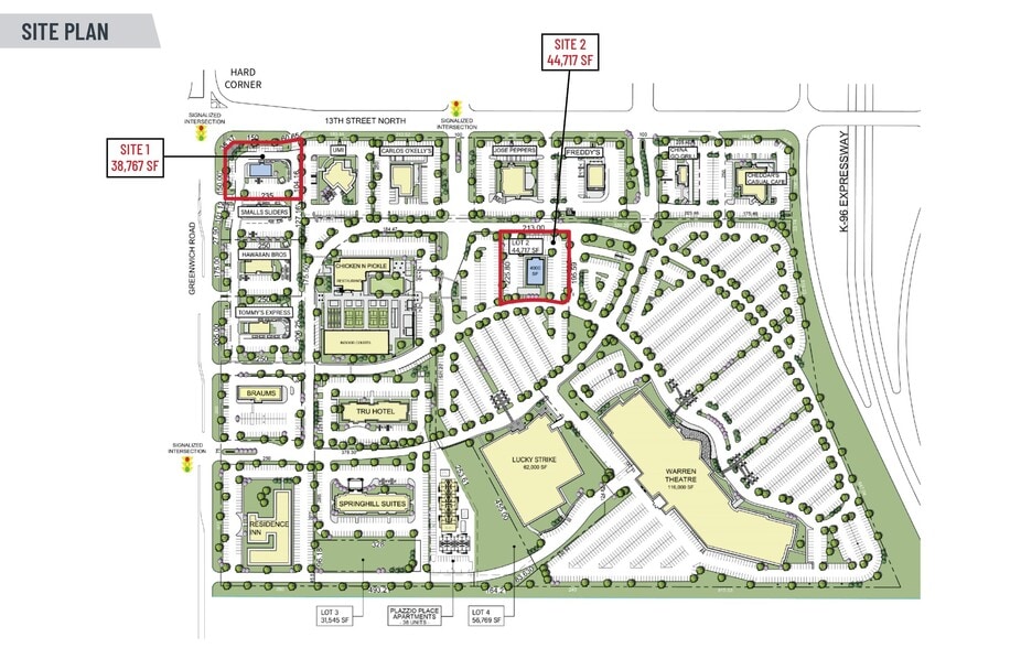 13th St. N & Greenwich Rd., Wichita, KS à vendre - Plan de site - Image 3 de 8