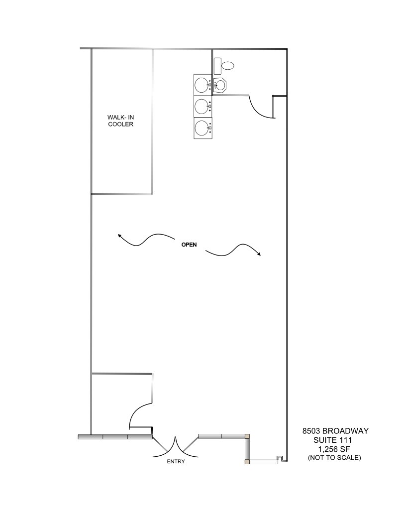 8503 Broadway St, San Antonio, TX for lease Floor Plan- Image 1 of 1