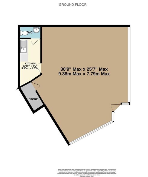 43 Alcombe Rd, Minehead à vendre - Plan d’étage - Image 2 de 2