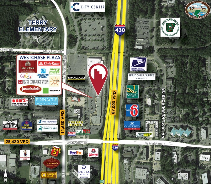 Markham & Shackleford, Little Rock, AR à louer - Aérien - Image 3 de 11