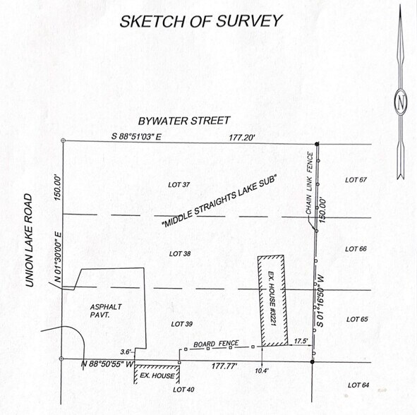 Union & Bywater, Commerce, MI à vendre - Plan cadastral - Image 2 de 2