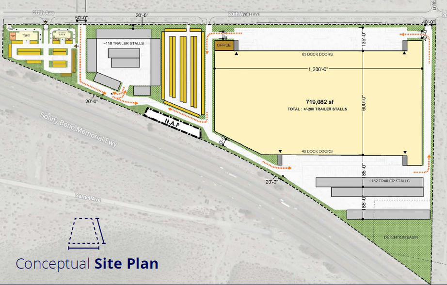 20th Ave, Desert Hot Springs, CA for sale - Site Plan - Image 2 of 3