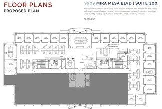 9909 Mira Mesa Blvd, San Diego, CA for lease Floor Plan- Image 2 of 4