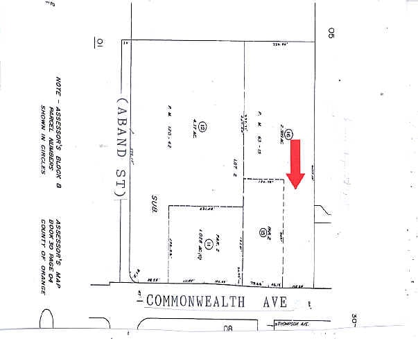 3519 W Commonwealth Ave, Fullerton, CA à louer - Plan cadastral - Image 2 de 8