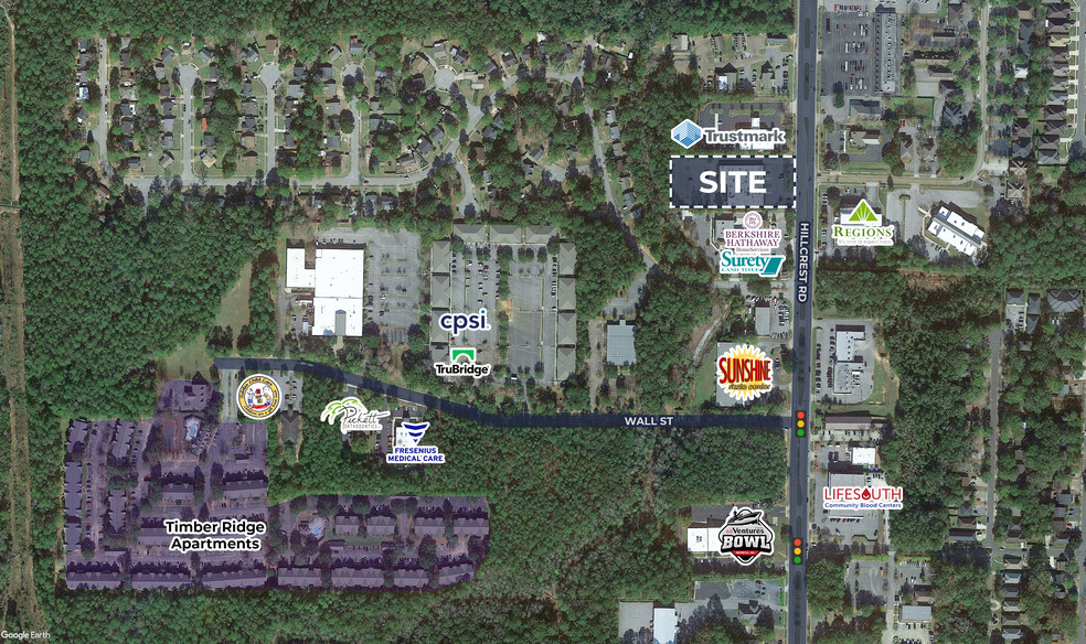 876-878 Hillcrest Rd, Mobile, AL for lease - Aerial - Image 3 of 30