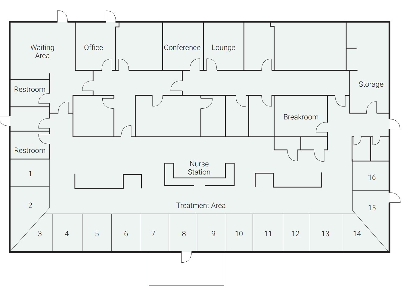 129 King St, Jonesboro, GA à louer Plan d’étage- Image 1 de 1