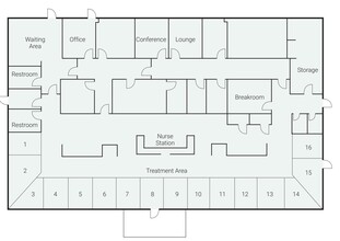 129 King St, Jonesboro, GA à louer Plan d’étage- Image 1 de 1