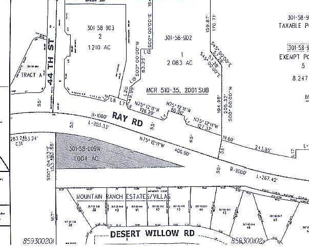 4405 E Ray Rd, Phoenix, AZ à louer - Plan cadastral - Image 2 de 12