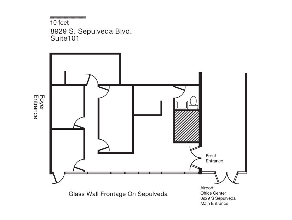 8929-8939 S Sepulveda Blvd, Los Angeles, CA for lease Floor Plan- Image 1 of 2