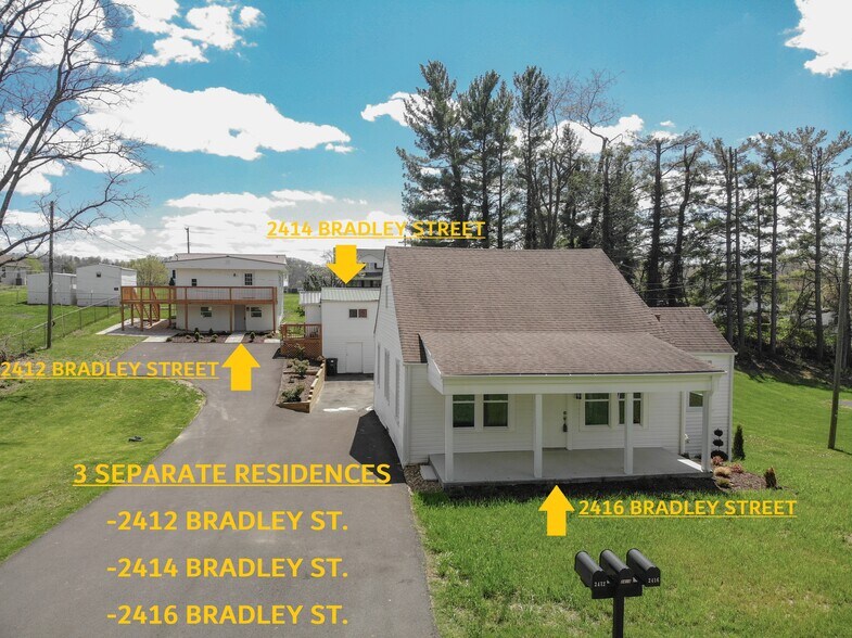 2412-2416 Bradley St, Bristol, VA à vendre - Photo principale - Image 1 de 15