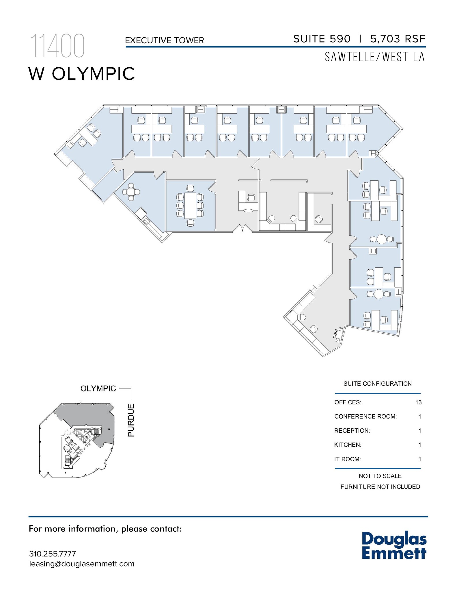 11400 W Olympic Blvd, Los Angeles, CA à louer Plan d’étage- Image 1 de 1