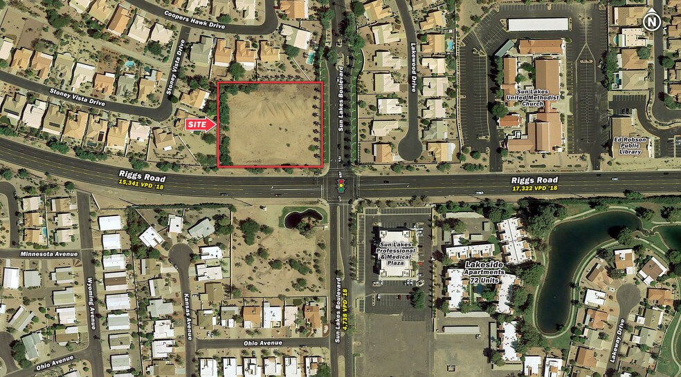 NWC Riggs Rd & Sun Lakes Blvd, Sun Lakes, AZ for sale - Building Photo - Image 1 of 1