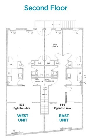 534-536 Eglinton Ave W, Toronto, ON for lease Floor Plan- Image 1 of 1