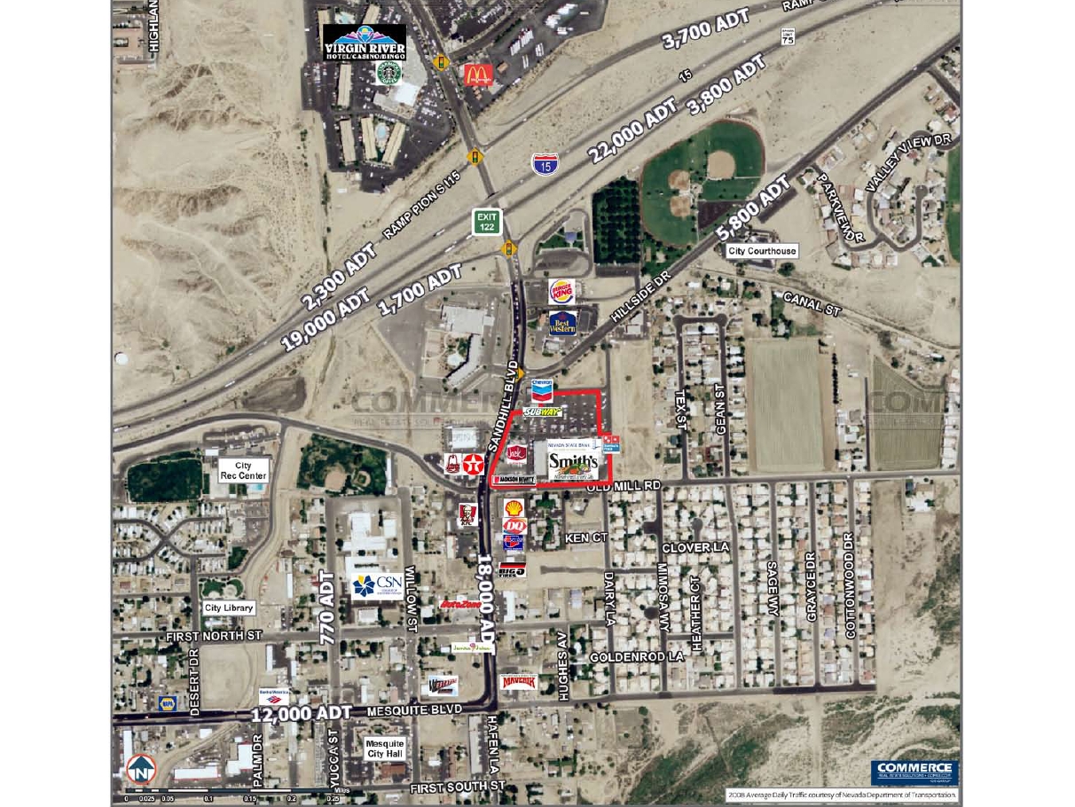 330 N Sandhill Blvd, Mesquite, NV for lease Aerial- Image 1 of 1