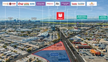 NEC Las Vegas Blvd. & Carey Ave., North Las Vegas, NV - AERIAL map view - Image1