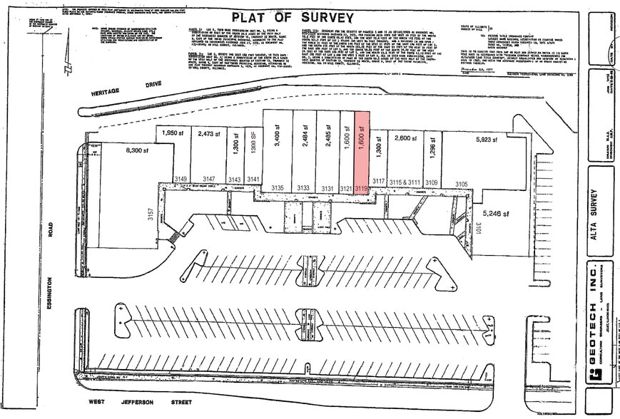3101-3159 W Jefferson St, Joliet, IL for lease - Site Plan - Image 1 of 3