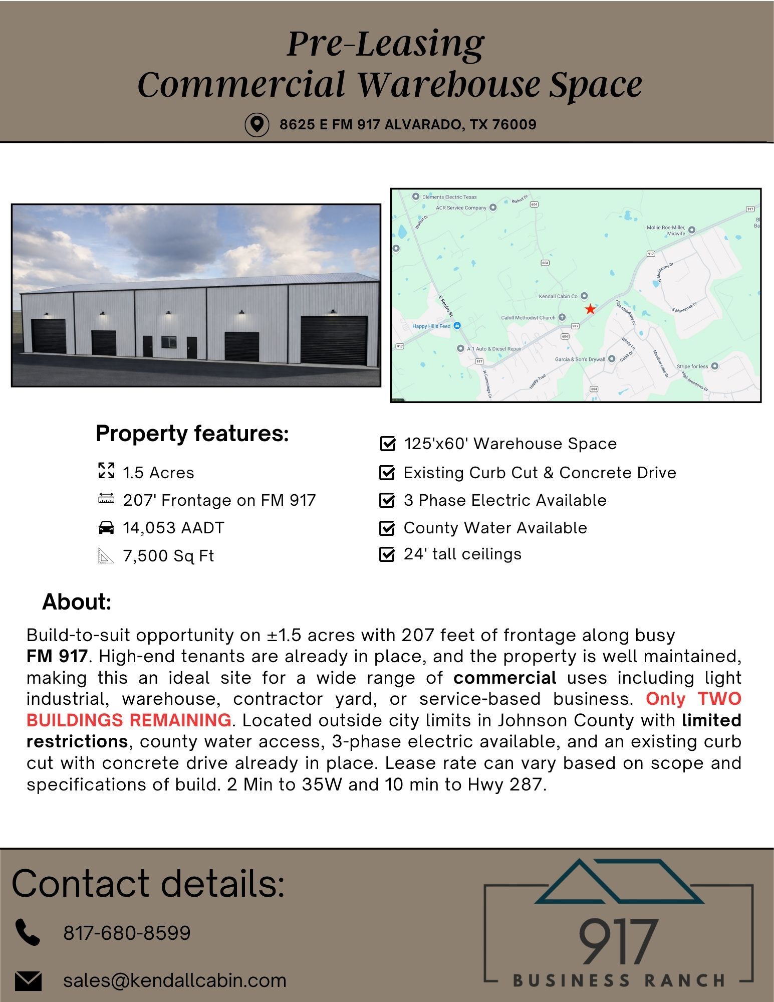 8625 E FM 917, Alvarado, TX for lease Other- Image 1 of 3