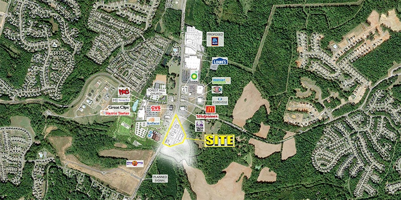 3205 S Providence Rd, Waxhaw, NC for lease - Aerial - Image 1 of 4