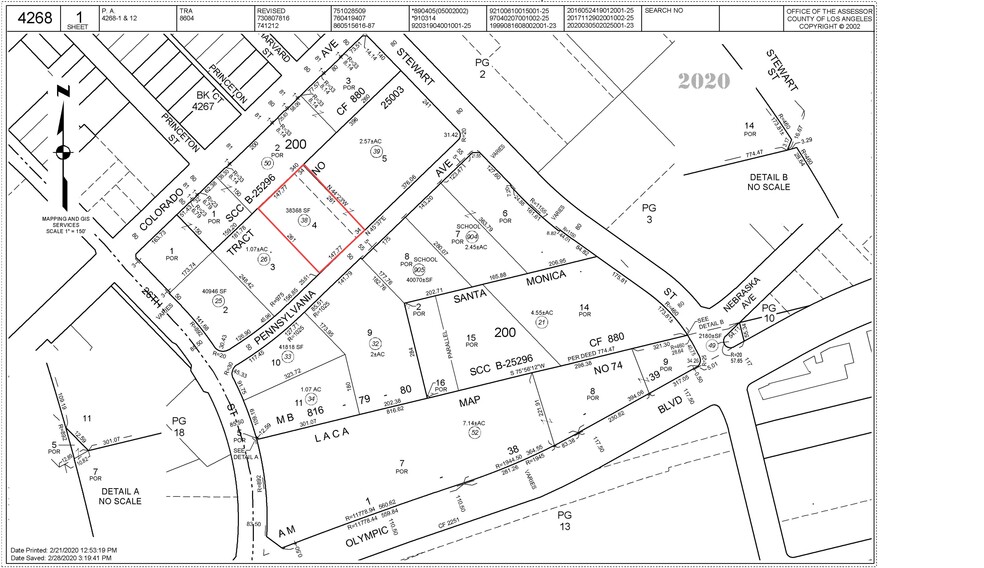 2701 Pennsylvania Ave, Santa Monica, CA à vendre - Plan cadastral - Image 1 de 1