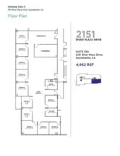 2151 River Plaza Dr, Sacramento, CA à louer Plan d’étage- Image 1 de 1