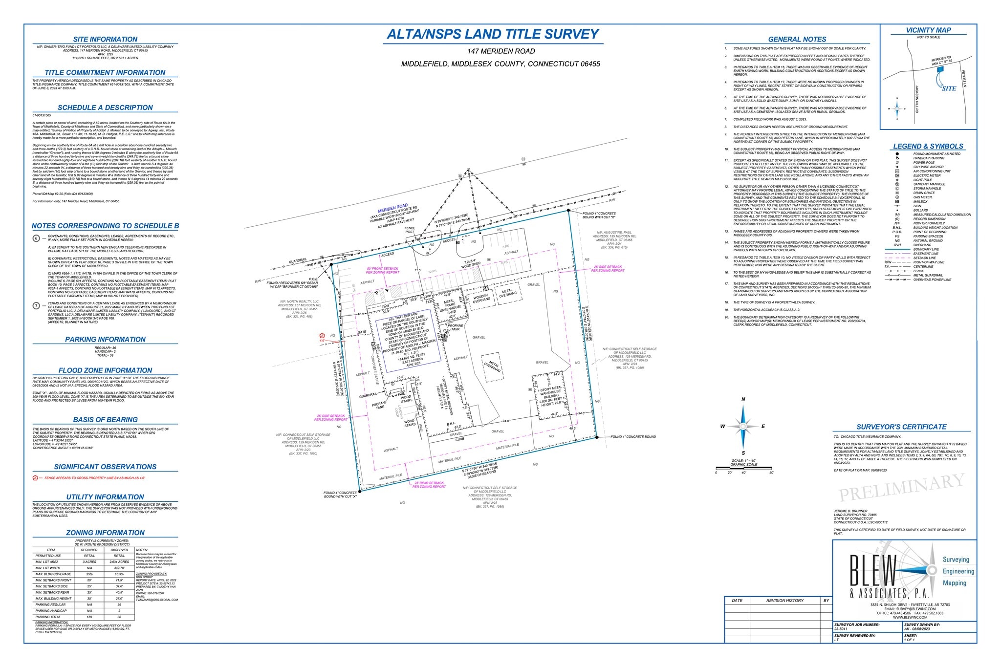 147 Meriden Rd, Middlefield, CT for lease Site Plan- Image 1 of 14