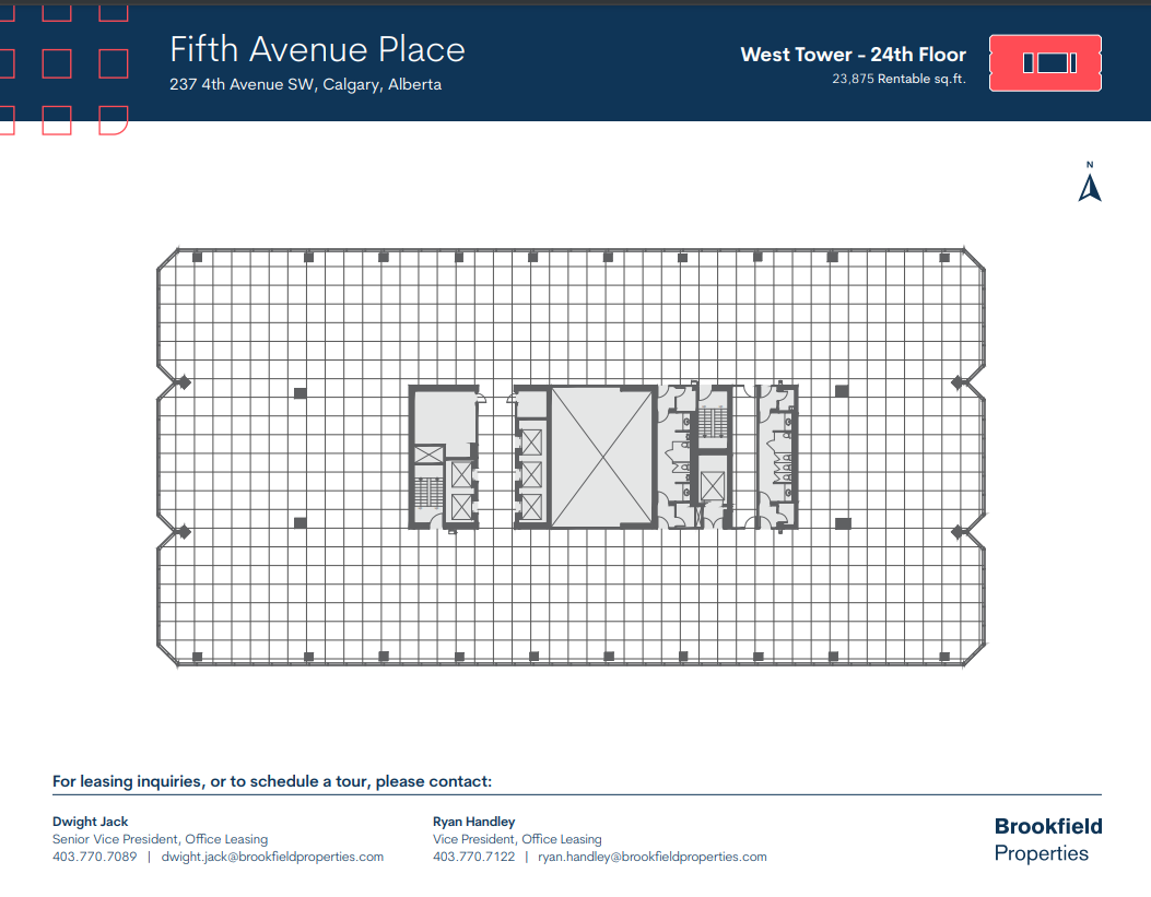 237 4th Ave SW, Calgary, AB for lease Floor Plan- Image 1 of 1