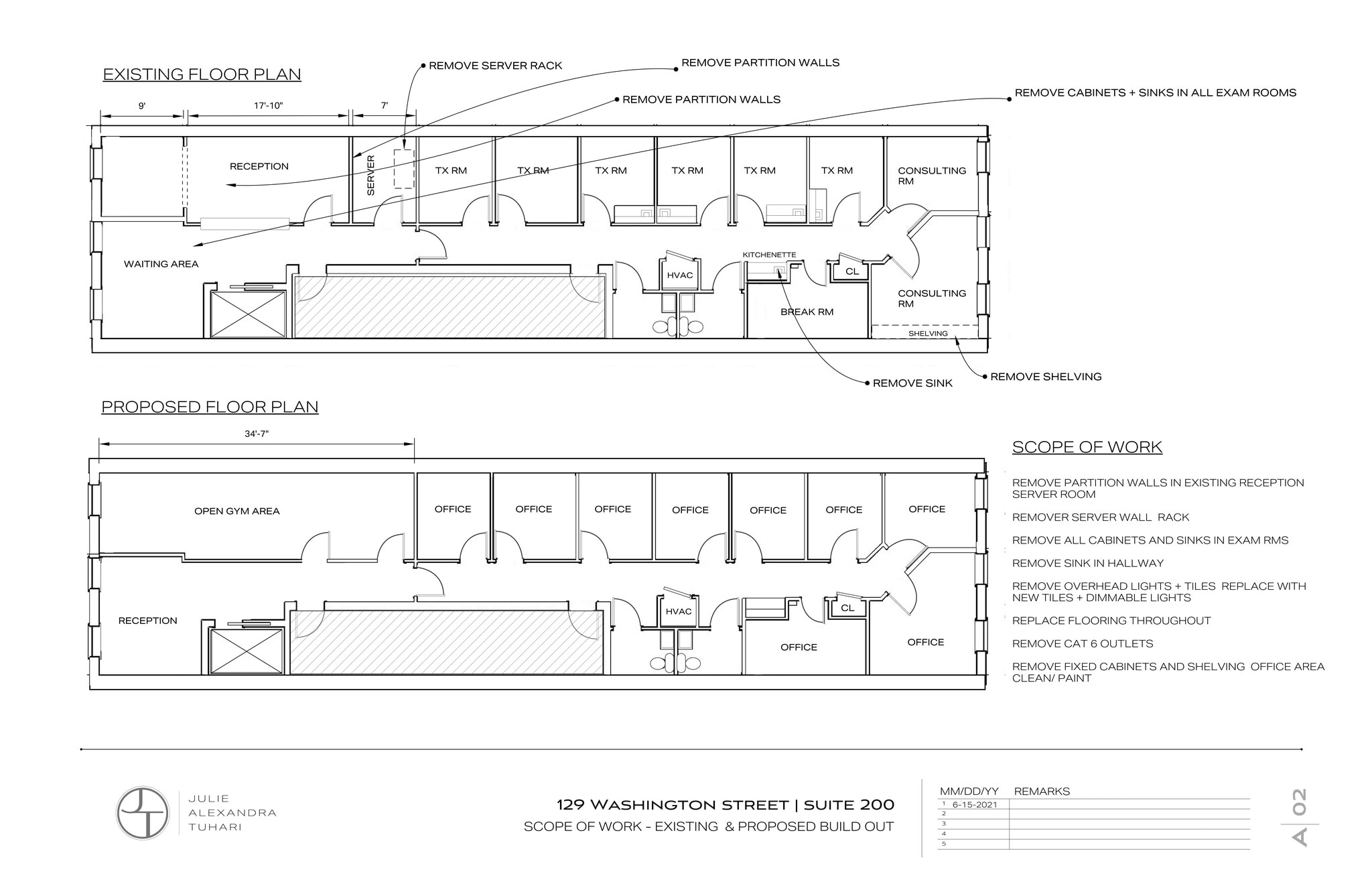129 Washington St, Hoboken, NJ à louer Plan d’étage- Image 1 de 1