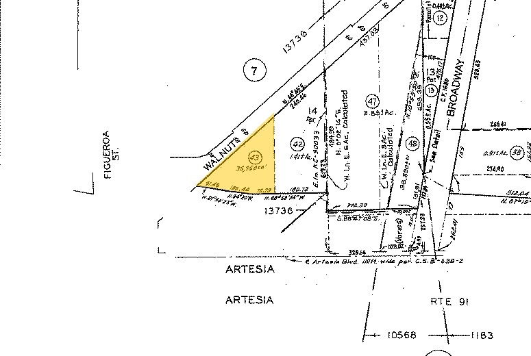 436 W Walnut St, Gardena, CA à louer - Plan cadastral - Image 2 de 10