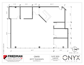 29777 Telegraph Rd, Southfield, MI for lease Floor Plan- Image 1 of 2