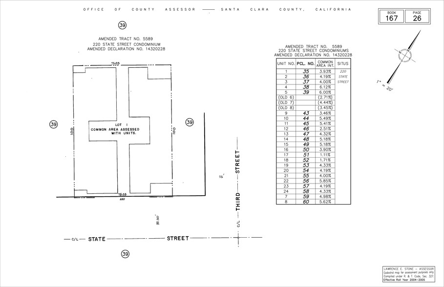 220 State St, Los Altos, CA à vendre - Plan cadastral - Image 1 de 1