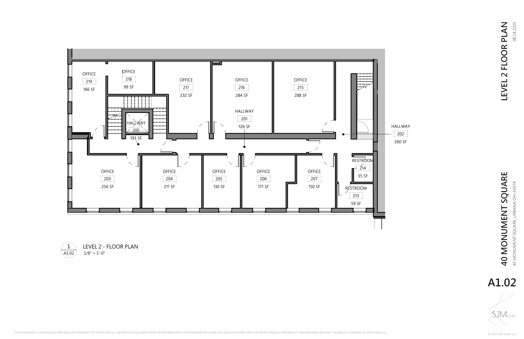 40 Monument Sq, Urbana, OH à louer Plan d’étage- Image 1 de 11