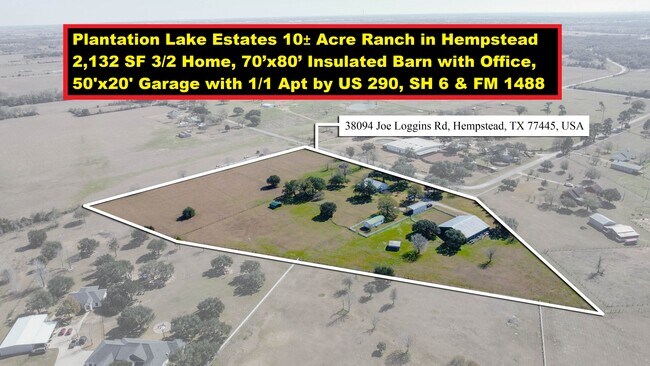 Plus de détails pour 38094 Joe Loggins Rd, Hempstead, TX - Spécialité à vendre