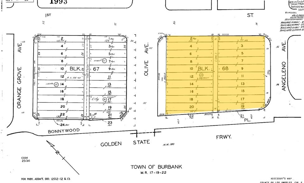 101 S 1st St, Burbank, CA à louer - Plan cadastral - Image 2 de 10