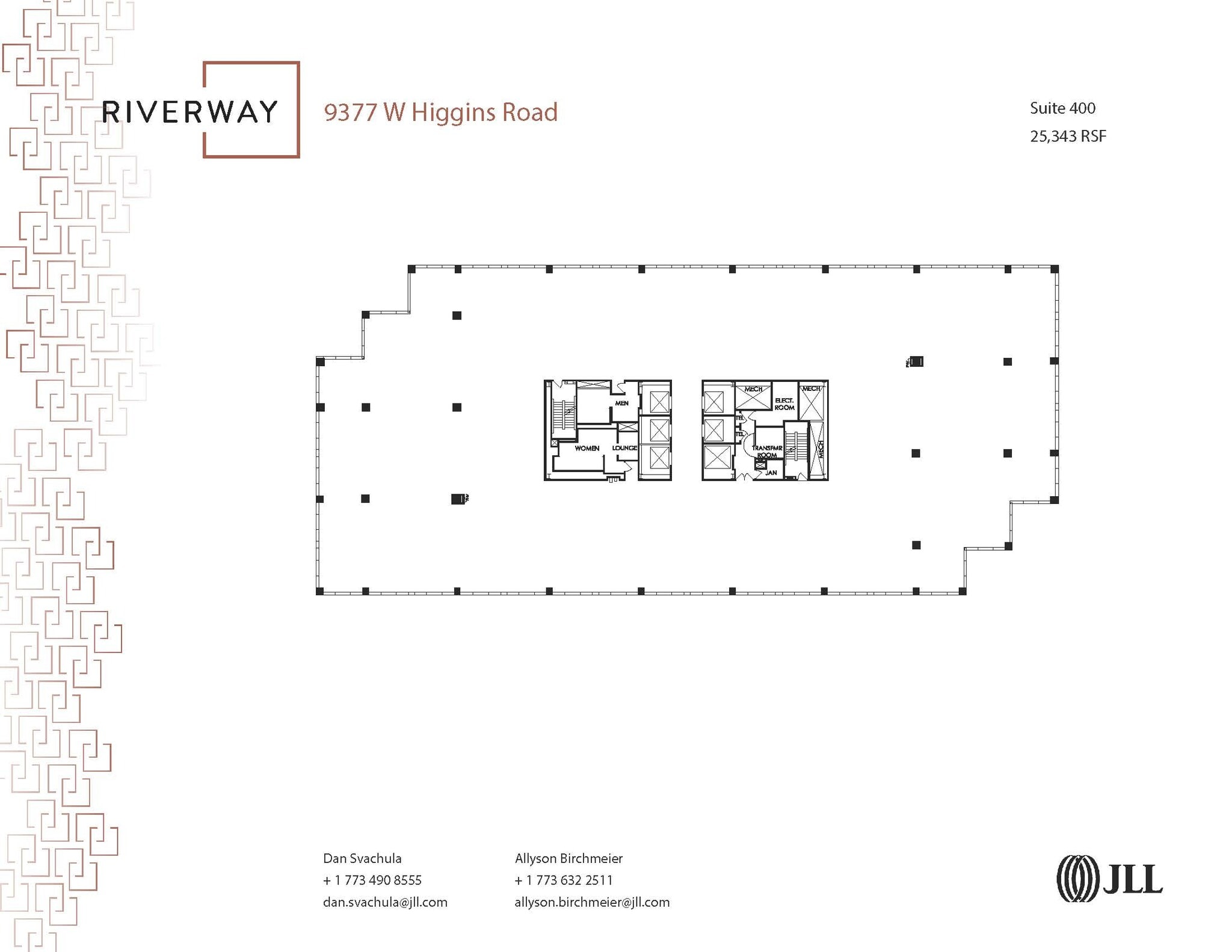 9377 W Higgins Rd, Rosemont, IL for lease Floor Plan- Image 1 of 1