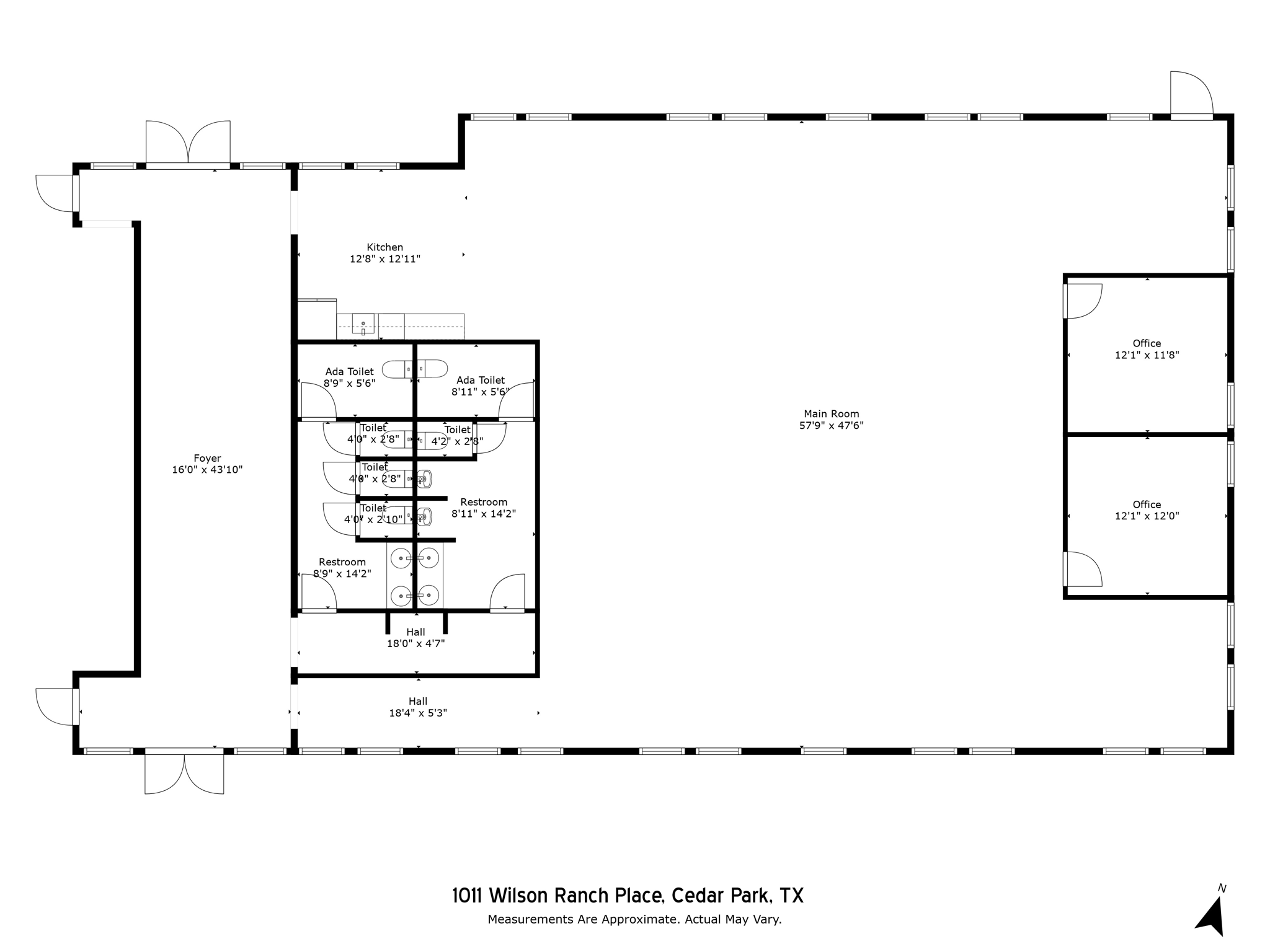 1011 Wilson Ranch pl, Cedar Park, TX for lease Floor Plan- Image 1 of 1