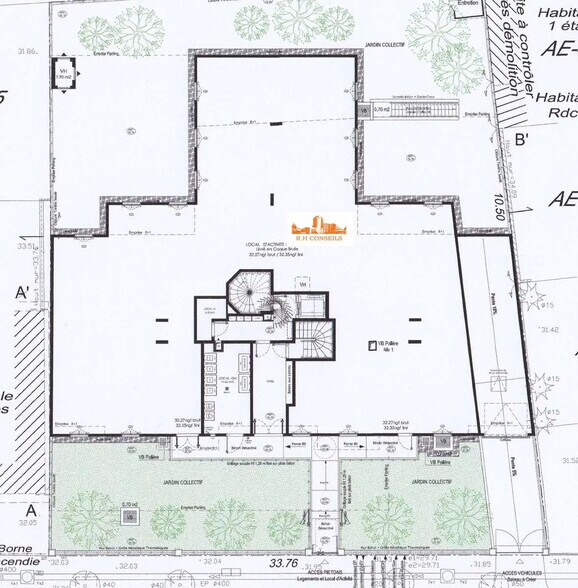 Commerce de détail dans Alfortville à louer - Plan de site - Image 2 de 2