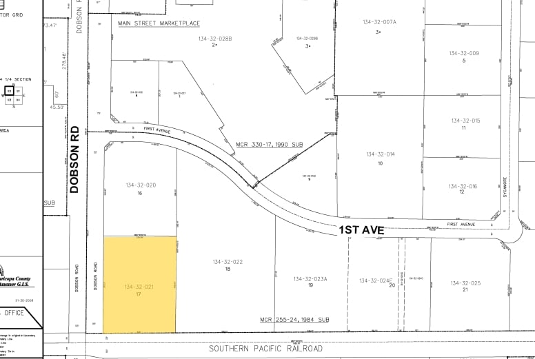 147 S Dobson Rd, Mesa, AZ à louer - Plan cadastral - Image 2 de 4