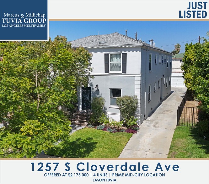 1257 S Cloverdale Ave, Los Angeles, CA à vendre - Photo principale - Image 1 de 17