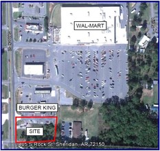 1404 Rock St, Sheridan, AR - aerial  map view