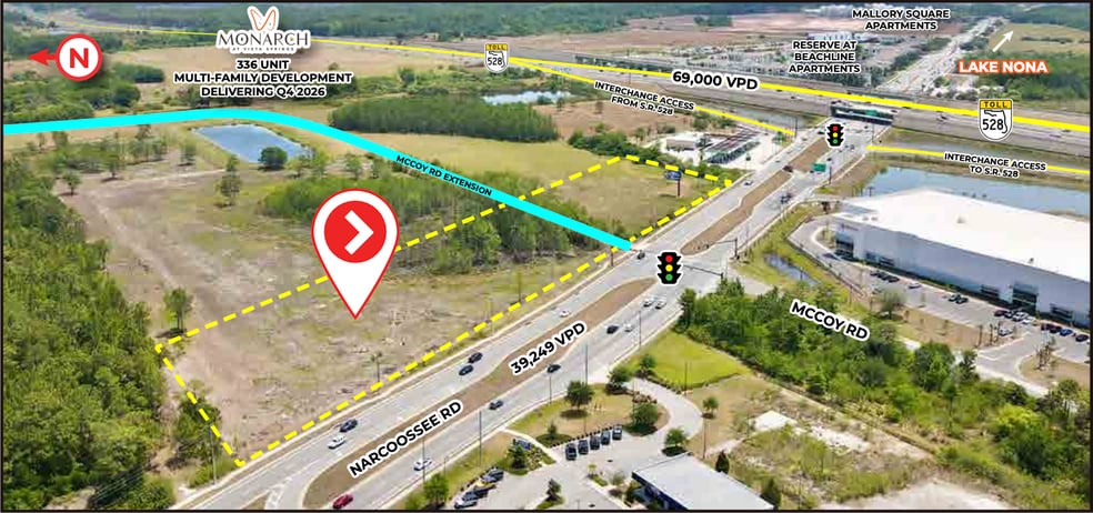 8081 Narcoossee Rd, Orlando, FL for lease - Aerial - Image 3 of 4