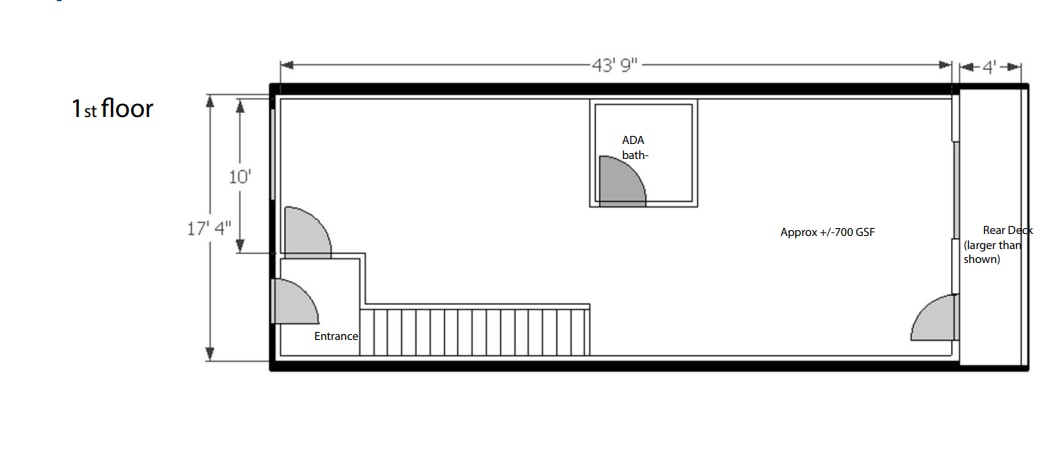1640 Pine St, Philadelphia, PA for lease Floor Plan- Image 1 of 1